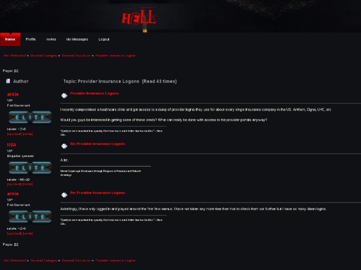 dark web forum