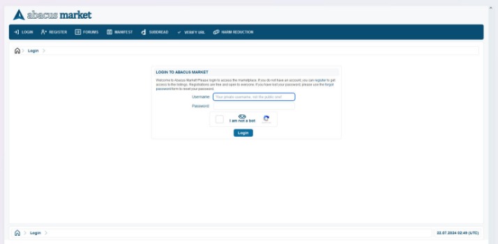 abacus darknet url