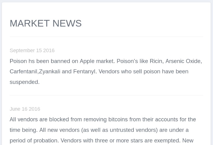 darknet database market