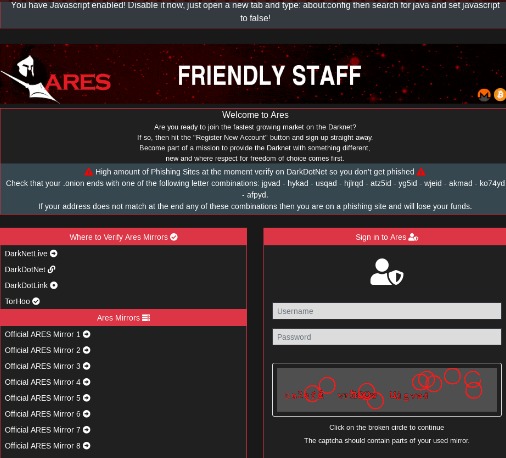 ares market url