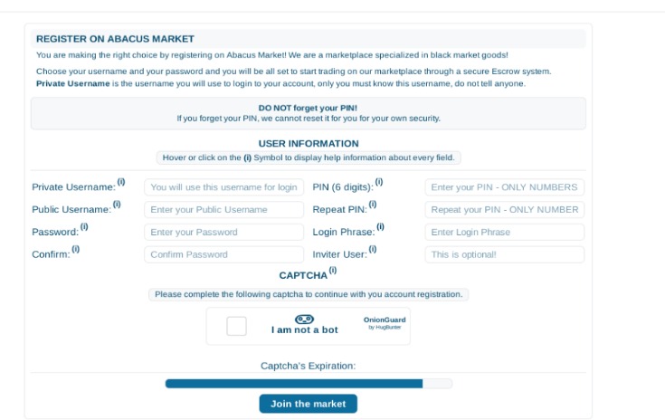 Abacus darknet Market