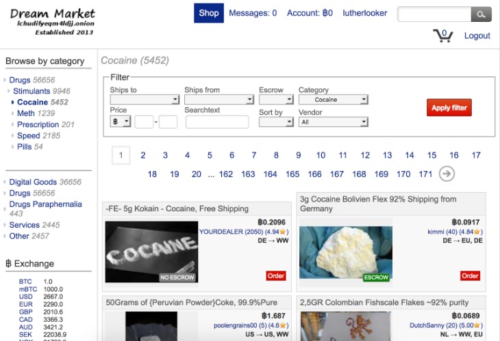 darknet drug market list