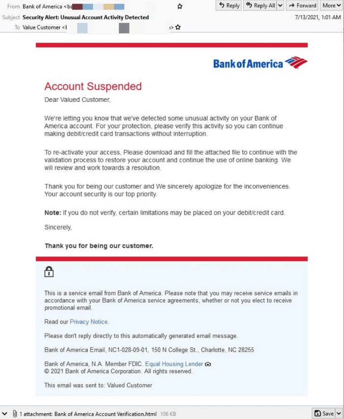 black market bank account