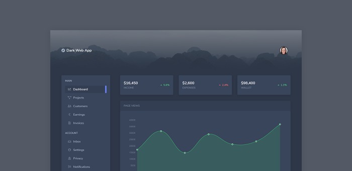 dark web app