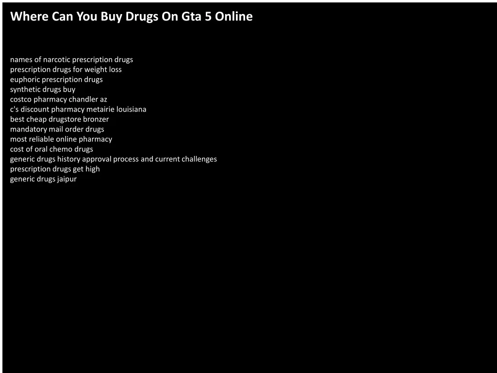 can you buy drugs online