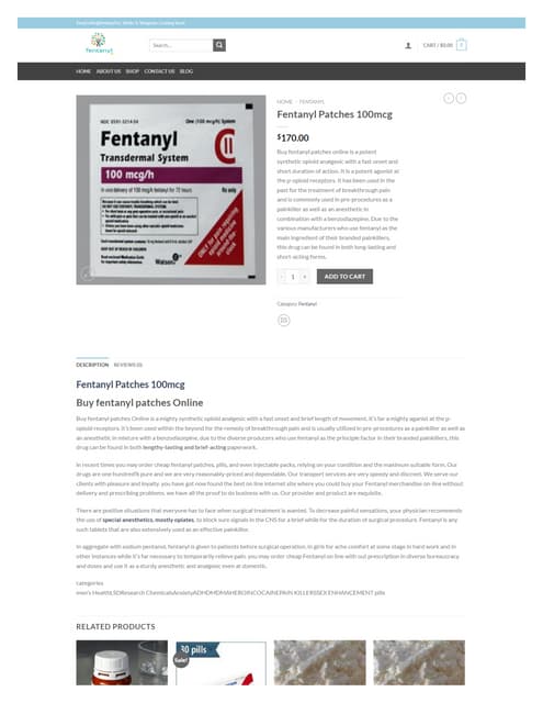 can you buy fentanyl patches online