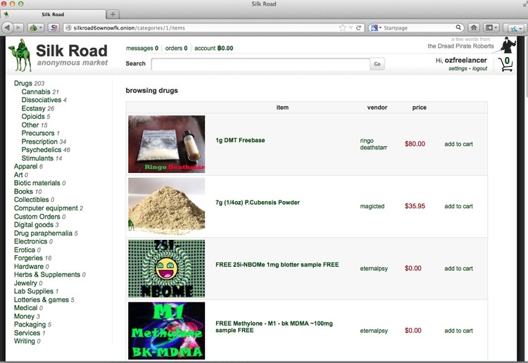 dark web silk road