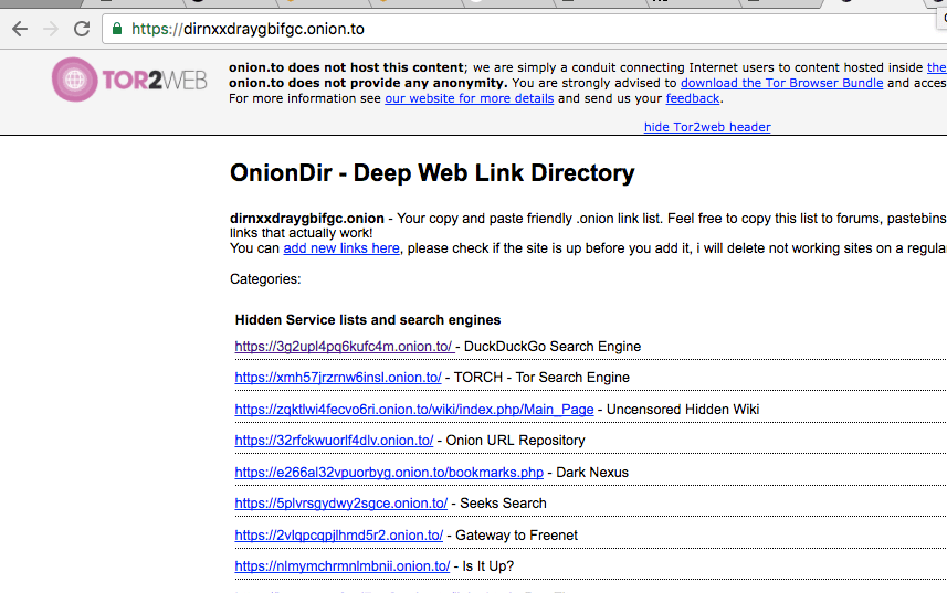best dark web links